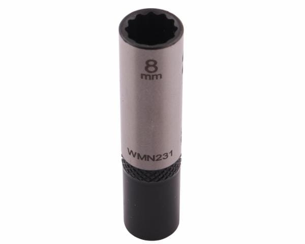 Nasadka dwunastokątna 1/4" 8 mm długaCrV50BV30 DIN 3124 Waryński