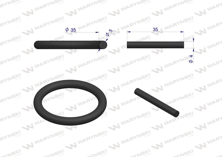 Pierścień do nasadek udarowych 3/4 17-49mm Waryński (2)