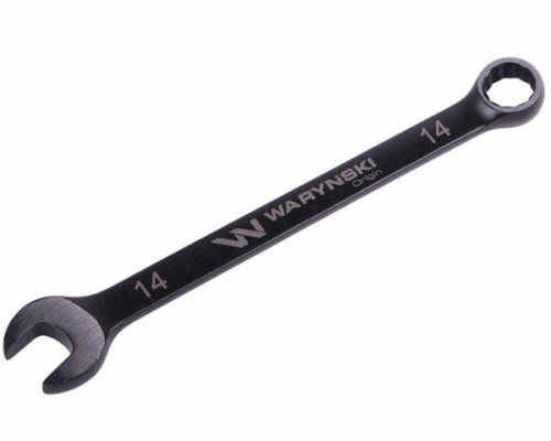 Klucz płasko-oczkowy 14 mm. CrV standard ASME B107-2010 Waryński