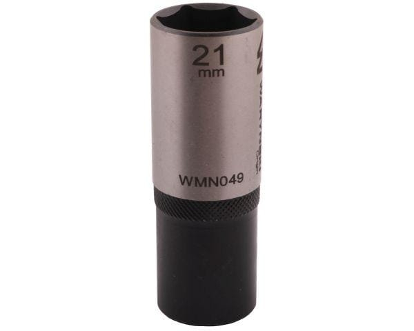 Nasadka sześciokątna 1/2" 21 mm długa CrV50BV30 DIN 3124 Waryński 2