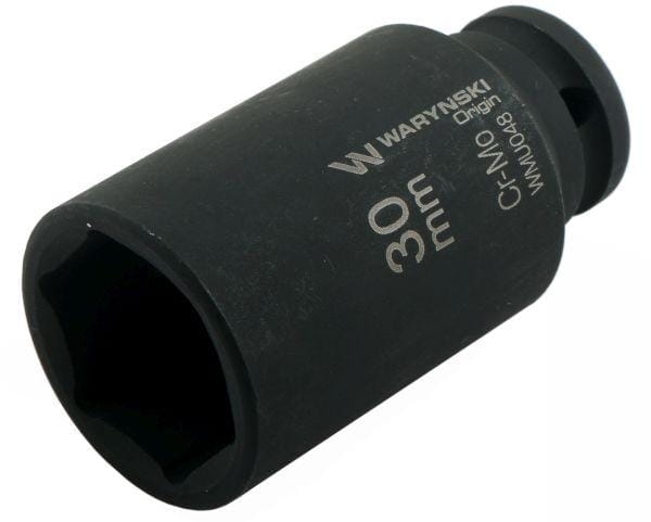 Nasadka udarowa sześciokątna długa 1/2" 30 mm CrMo DIN 3129 Waryński 2