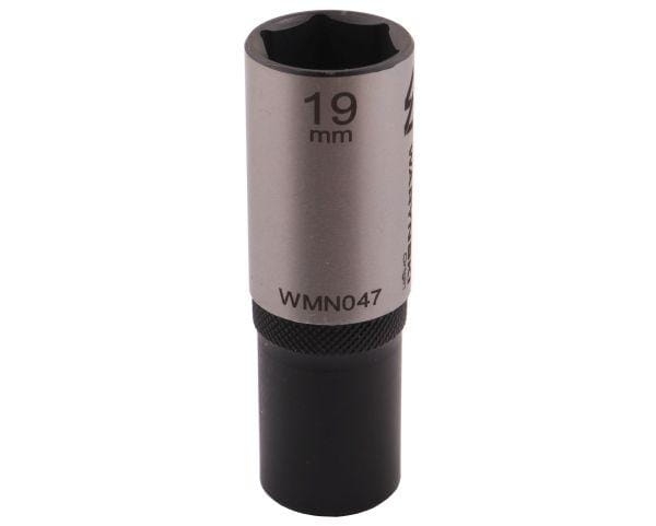Nasadka sześciokątna 1/2" 19 mm długa CrV50BV30 DIN 3124 Waryński