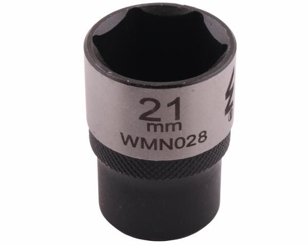 Nasadka sześciokątna 1/2" 21 mm CrV50BV30 DIN 3124 Waryński