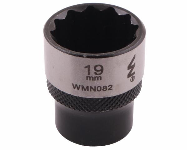 Nasadka dwunastokątna 3/8" 19 mm CrV50BV30 DIN 3124 Waryński 3