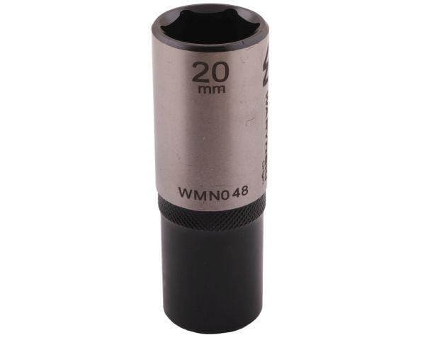 Nasadka sześciokątna 1/2" 20 mm długa CrV50BV30 DIN 3124 Waryński