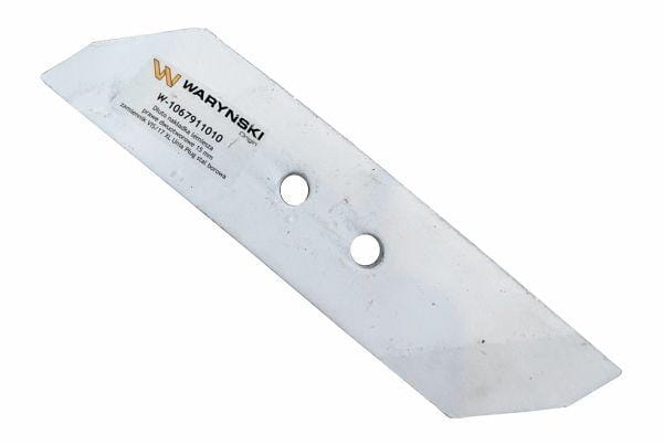 Dłuto nakładka lemiesza prawe dwuotworowe 15 mm zastosowanie VIS/17 XL Unia Pług stal borowa WARYŃSKI