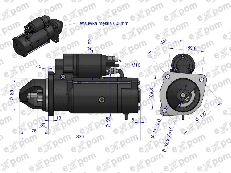 Rozrusznik AZF4545 Nowy Typ EXPOM eu 3