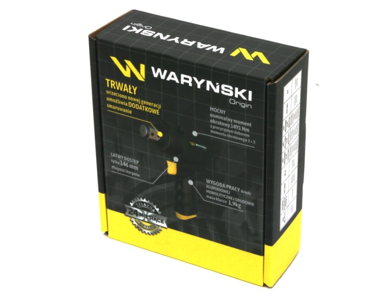 Klucz udarowy 3/4 aluminiowa obudowa z wewnętrznym smarowaniem nowej generacji 1491 Nm Waryński 2