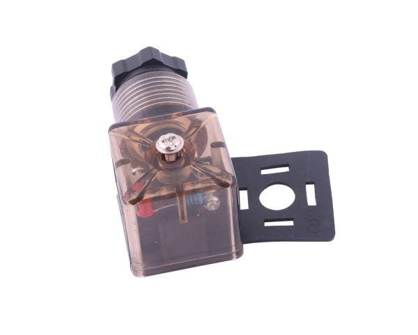 Wtyczka elektryczna W-WTYKVDC 12V 24V (SP666) do zasilania cewek elektromagnetycznych z diodą i uszczelką Waryński  3