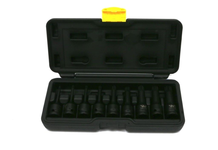 Zestaw nasadek udarowych 1/2 typu SPLINE 9 el Waryński (3)