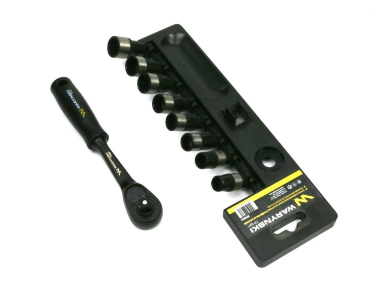 Zestaw L nasadek 3/8 z grzechotką 10 11 12 13 14 15 16 17 mm Waryński