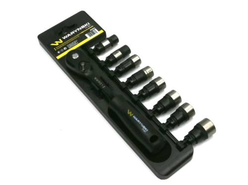 Zestaw L nasadek 3/8 z grzechotką 10 11 12 13 14 15 16 17 mm Waryński 2