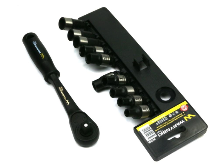 Zestaw L nasadek 1/2 z grzechotką 8 9 10 11 12 13 14 15 16 17 mm 11 el Waryński  2