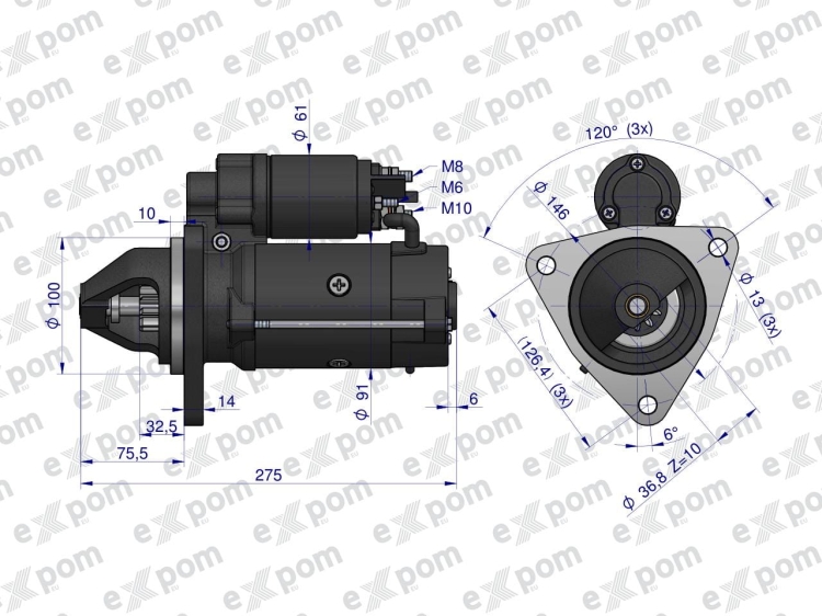 Rozrusznik MTZ AZE4183 nowy typ EXPOM KWIDZYN (5)