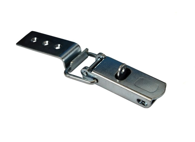Spinacz zaczep zamek burty uniwersalny 155 mm x 30 mm ze skoblem klamra z drutu fi-5mm