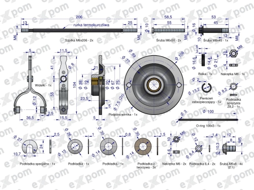 Zestaw montażowy R-10. R-11 EXPOM KWIDZYN 2