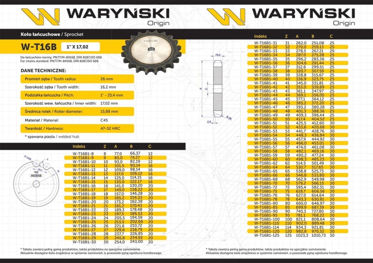 W-T16B1-16