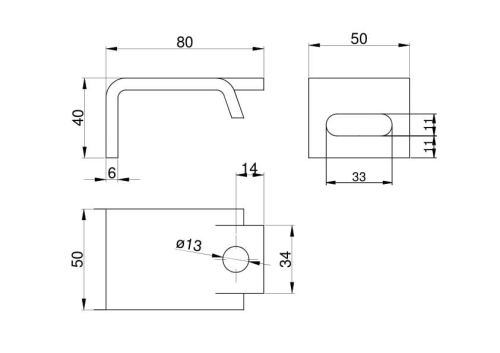 Nakładka zęba agregatu płaskownik 12 mm 2