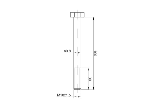 Śruba mechanizmu różnicowego M10 C-330 2