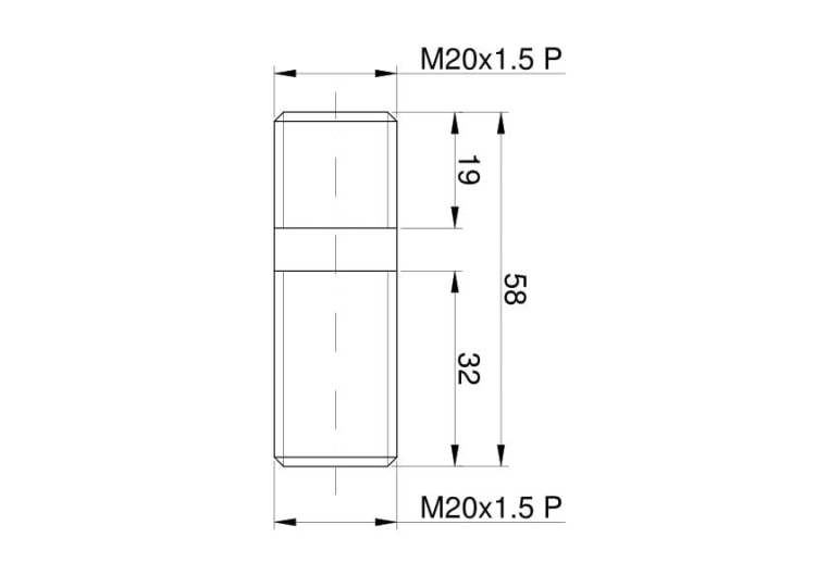 Śruba mocowania koła tylnego M20x1.5 C-330 3