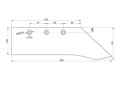 Lemiesz poszerzany B-200 Pług Fortschritt  2