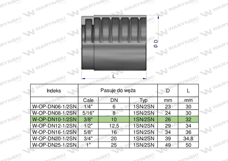 W-OP-DN10-1/2SN