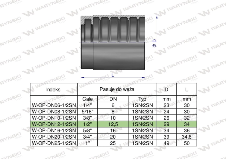 W-OP-DN12-1/2SN