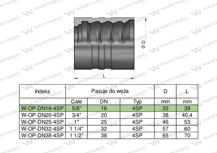 W-OP-DN16-4SP