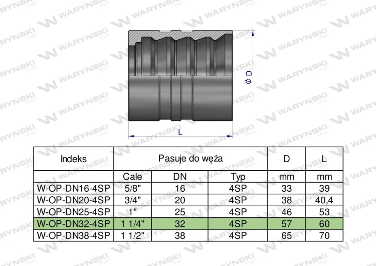 W-OP-DN32-4SP
