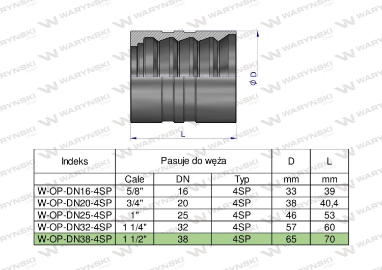 W-OP-DN38-4SP