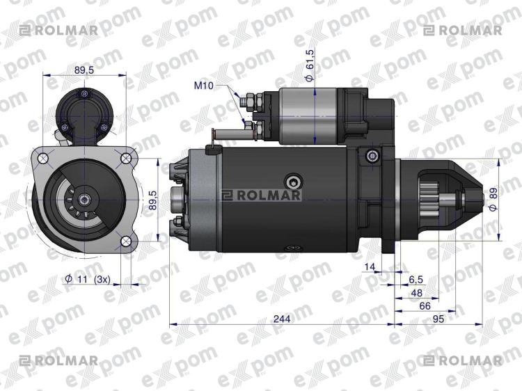 Rozrusznik C-330 C-360 3kW ZETOR Nowy Typ EXPOM eu (4)
