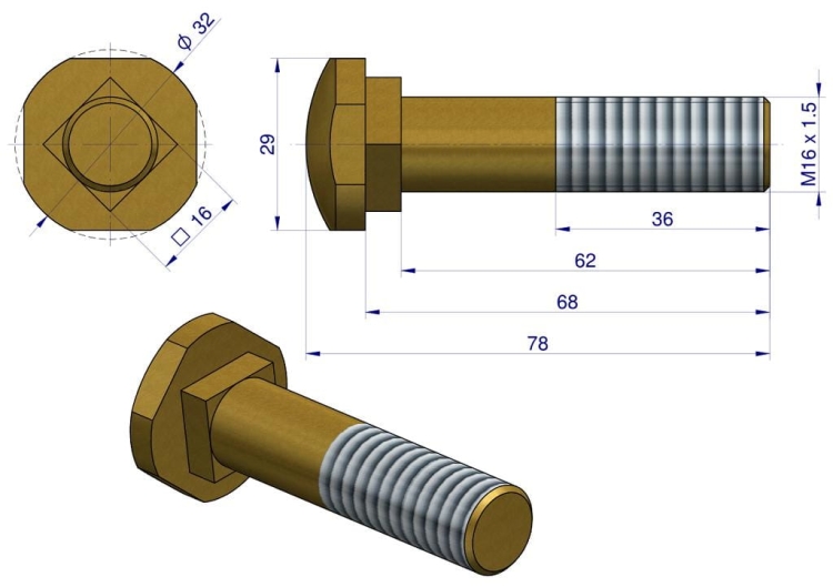Śruba podsadzana C-330 2