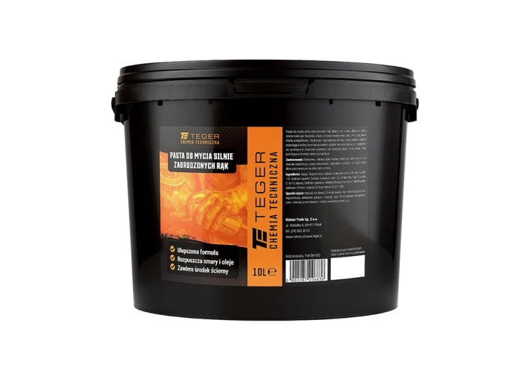Pasta do mycia silnie zabrudzonych rąk 10l TEGER