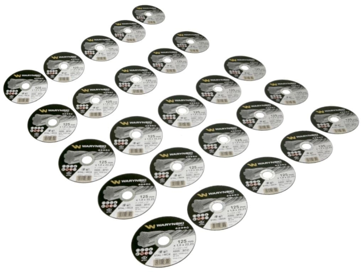 Tarcza do cięcia metalu 125 x1.0 x22.23 mm wielopak Waryński
