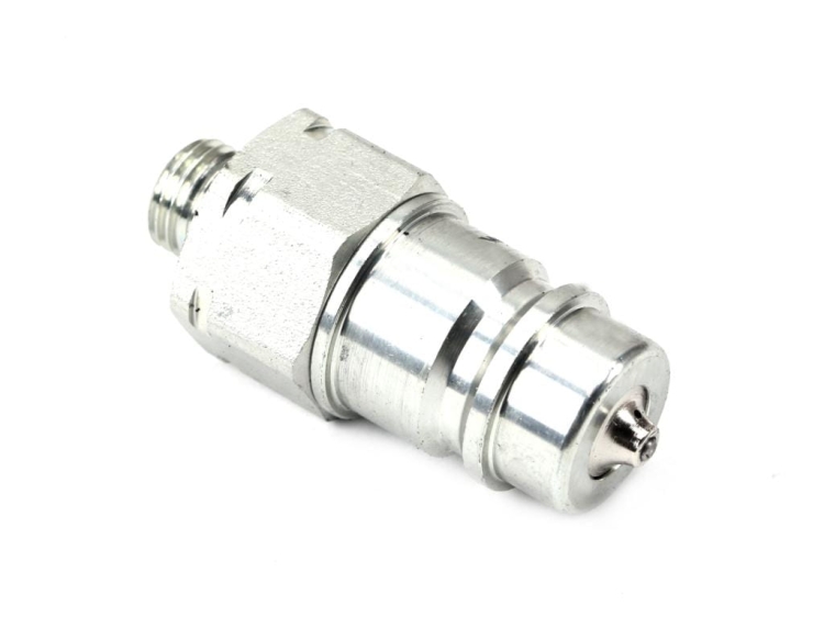 Szybkozłącze hydrauliczne wtyczka M14x1.5 gwint zewnętrzny EURO (ISO 7241-A) z eliminatorem ciśnienia Waryński