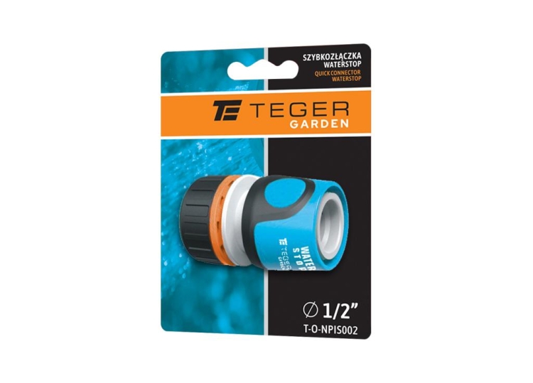 Szybkozłączka 1/2" - z waterstop TEGER 2