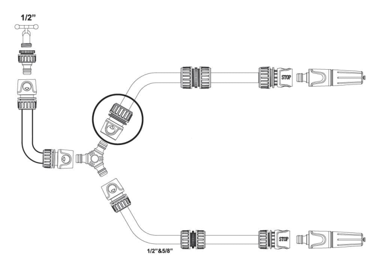 Szybkozłączka 3/4" - bez waterstop TEGER 5