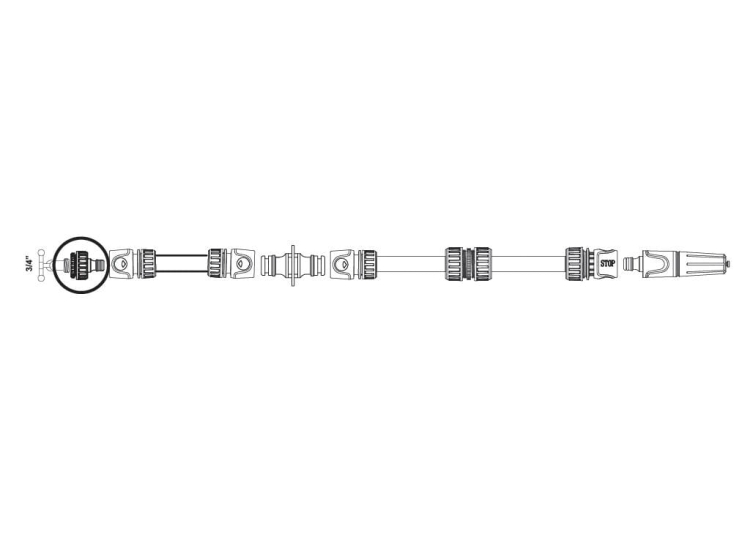 Przyłącze do kranu 1/2" & 3/4" TEGER 3
