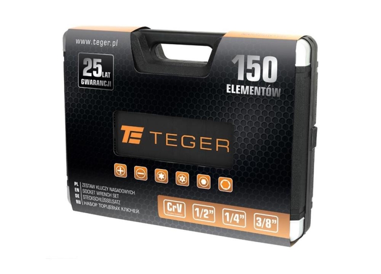 Zestaw kluczy nasadowych 150 szt TEGER (2)