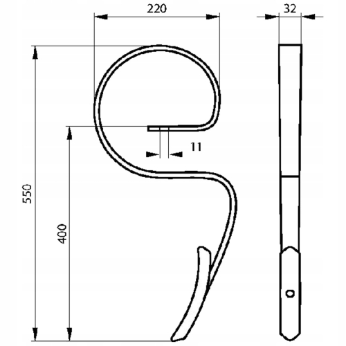 Ząb agregatu uprawowego Bagra.jpg