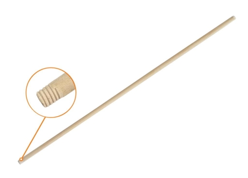 Trzonek drewniany 120cm (gwintowany) TEGER