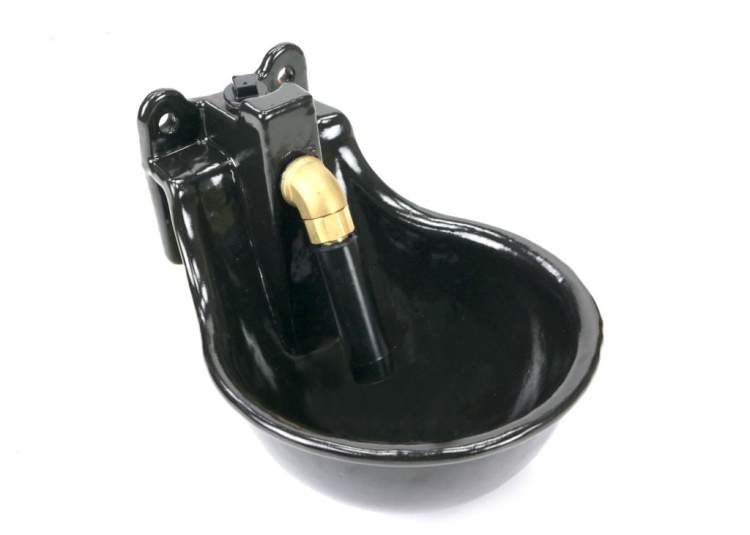 Poidło miskowe żeliwne z zaworem rurowym Czarne 1.8l ROYAL FARM