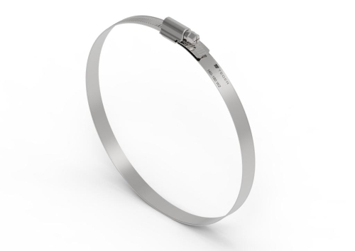 Opaska zaciskowa wzmocniona 160-180 ślimakowa (obejma W2 - stal nierdzewna) szerokość 12mm TEGER