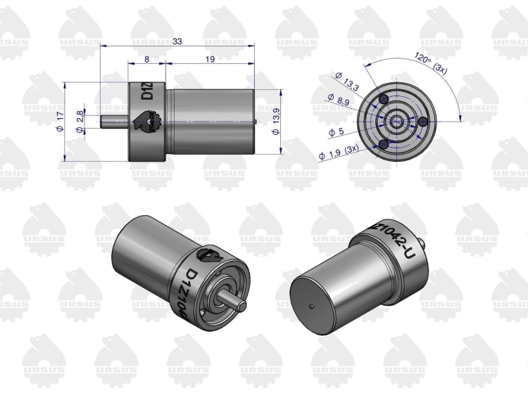 Rozpylacz do silnika C-330 końcówka wtrysku H1Z1/F42 50004460 ORYGINAŁ URSUS (2)