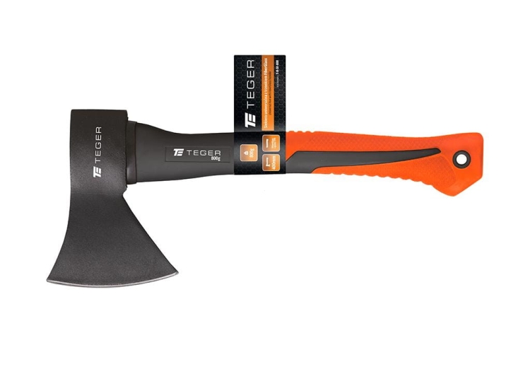 Siekiera 800g uniwersalna z trzonkiem fiberglass TEGER