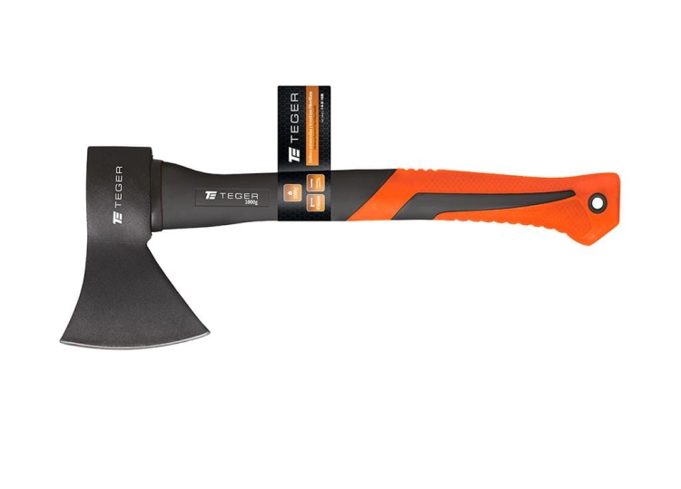 Siekiera 1000g uniwersalna z trzonkiem fiberglass TEGER