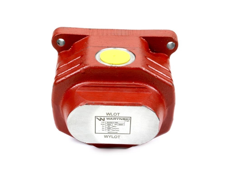 Pompa hydrauliczna zębata do Cyklop PZS-KZ-50P (obroty prawe) 20Mpa w korpusie żeliwnym Waryński 4