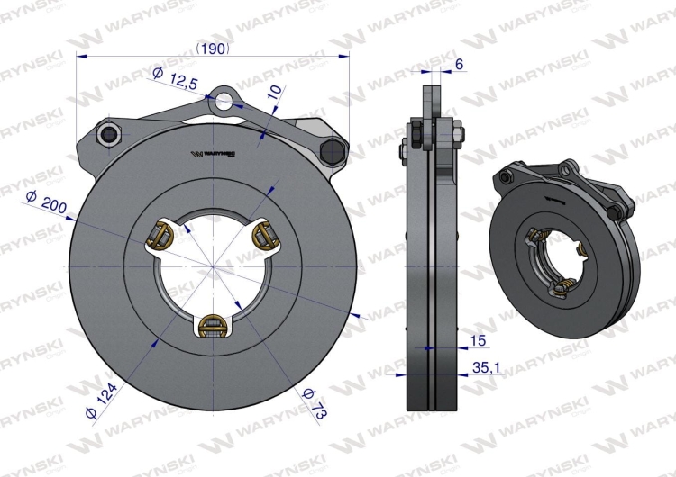 Docisk hamulcowy CASE 3142883R94 Waryński 4