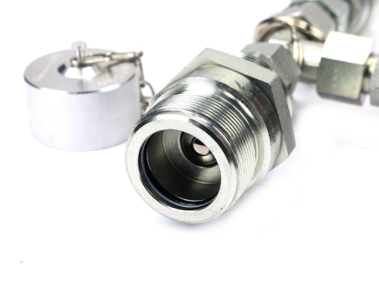 Zestaw pomiarowy ciśnienia hydrauliki z manometrem 250 bar wtyczka i gniazdo skręcane Waryński 2