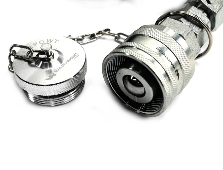 Zestaw pomiarowy ciśnienia hydrauliki z manometrem 250 bar wtyczka i gniazdo skręcane Waryński 3